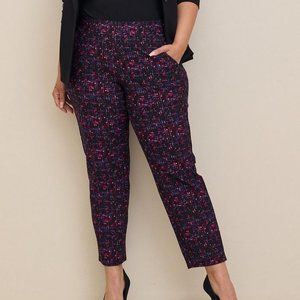 NWT 3Tall TORRID PULL-ON RELAXED TAPER STUDIO LUXE PONTE HIGH-RISE PANT